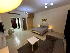SUMMER OFFER FULLY FURNISHED READY TO MOVE APRTMENT IN MORROCO CLUSTER READY TO MOVE ONLY 2599 AED