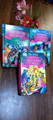 Collection of 3 Thea Stilton Adventure Books - Treasure Seekers, Compass in the Stars..