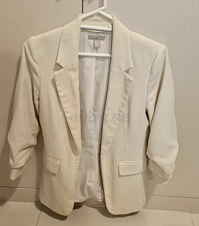 Creamy h and m blazer