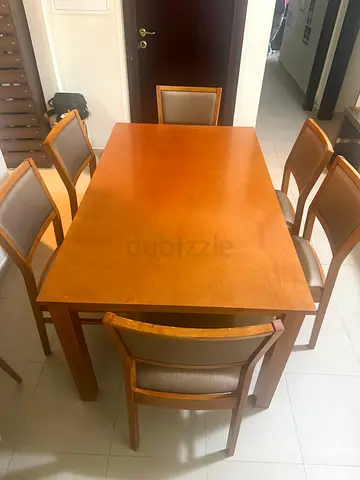 Solid Wood Dining Chair with Padded Seat and Back - Beige
