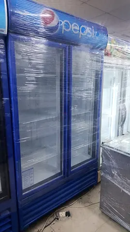 Pepsi double-door display fridge / commercial beverage cooler