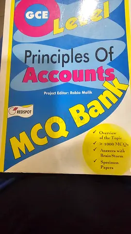 GCE O Level Principles of Accounts MCQ