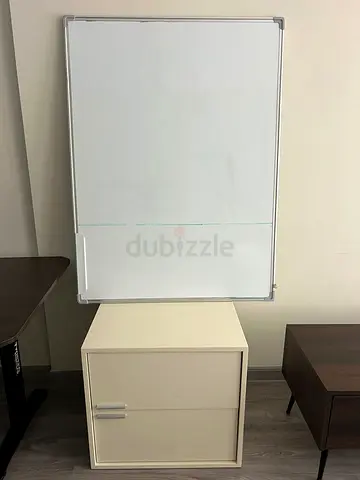 IKEA small white storage cabinet / bedside table - good condition