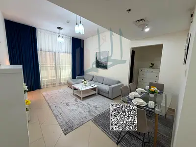Furnished One-Bedroom Apartment for Monthly Rent in Ajman – Al Shurooq Towers A prime opportunity t