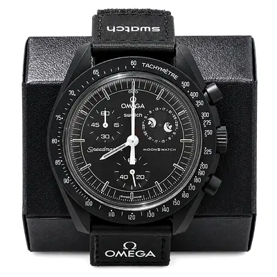 Omega × Swatch Mission to the Moonphase “Black Snoopy” | Full Set | Swiss Purchase | Receipt Include