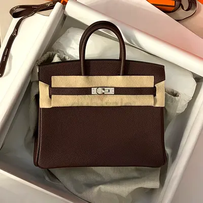 Ébène Birkin 25 mirror quality
