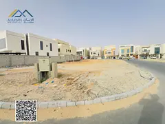 Two corner plots for sale, including registration and ownership fees, with a wide setback in front o