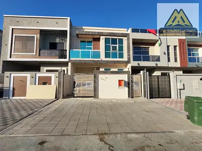 Villa for Annual Rent 5 Master Bedrooms | Majlis | Living Room | Rooftop Terrace | First Occupancy | Al Zahya Ajman