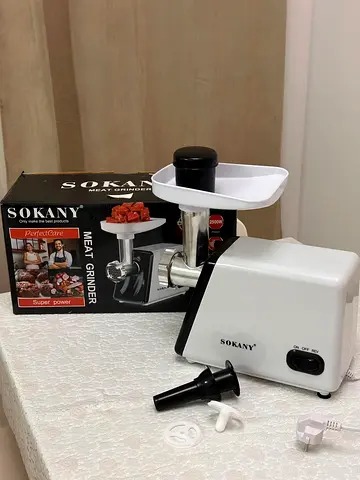 Sokany Electric Meat Grinder with Sausage Kibbeh Attachments - Good Condition