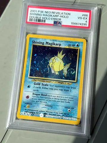 Pokemon Shining Magikarp double holo PSA 4