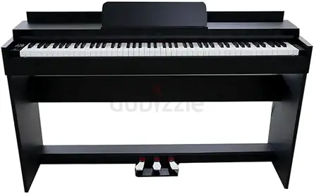 MegArya 88-Key Digital Piano with Wooden Cabinet, Triple Pedals Premium Piano Bench | Full-Size