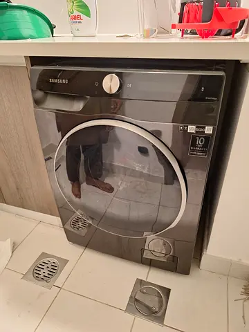 Samsung brand latest model Front Load Washing Machine (Black) - Good Working Condition