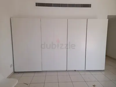 Large White 5-Door Wardrobe / Armoire - Good Condition