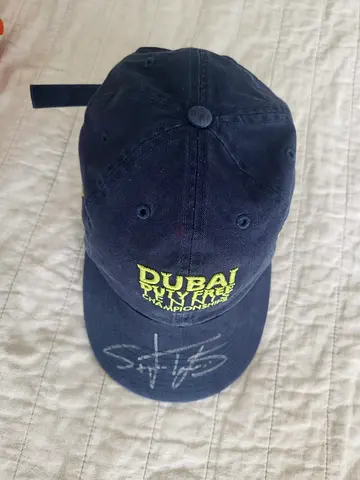 Stefanos Tsitsipas Signed Tennis Cap (original signature, personally signed and not-printed)