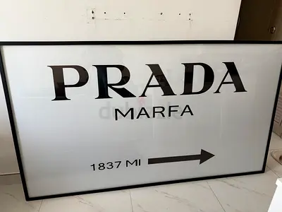 Prada Marfa framed wall art print (large)