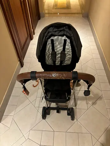 Cybex Mios Stroller, Brown Leather Handle