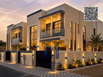 Brand New Luxury Corner Villa for Sale in Al Mowaihat 2 Ajman | 5 Master Bedrooms | Fully Furnished