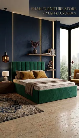 stylish queen size bed