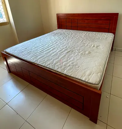 Queen size Bed Frame with Mattress - Good Condition