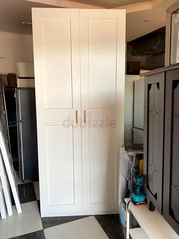 White 2-Door Wardrobe / Armoire - Good Condition