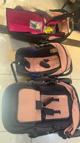 3-in-1 Baby Travel Set: Stroller, Infant Car Seat  Bassinet (Pink/Black)