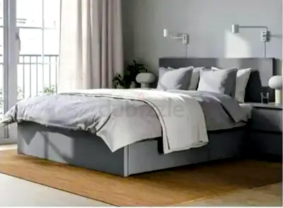Ikea double bed frame 140cmx200cmwith mattress and 2storages drawers
