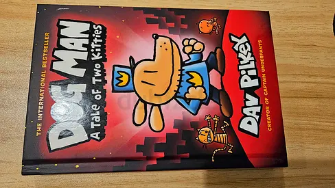 Dog Man: A Tale of Two Kitties by Dav Pilkey - Hardcover (Good Condition)