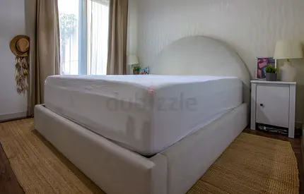 Bed base and headboard