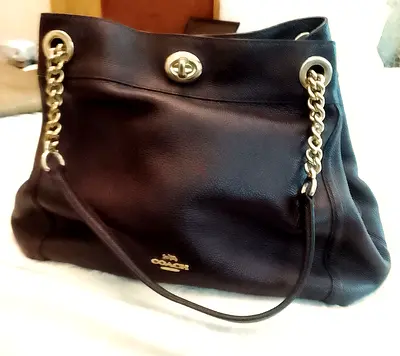 Authentic COACH bag with pouch and card