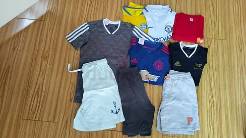 Boys football jersey, tshirts - age 7-8
