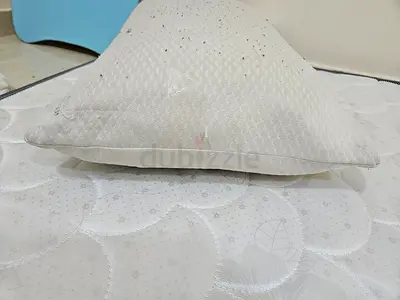 Used white pillow in good condition 8 cm high. Good for neck support