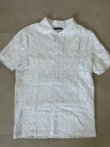 Balmain Men’s White Polo Shirt
