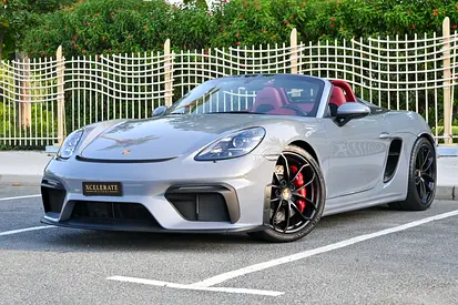 2023 Porsche 718 Boxster Spyder Manual | Grey | 4.0L Flat-6 | 414 HP | 3,267 KM |
