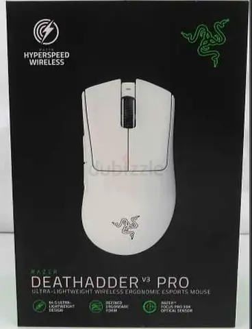 Razer DeathAdder V3 Pro Wireless Gaming Mouse - White