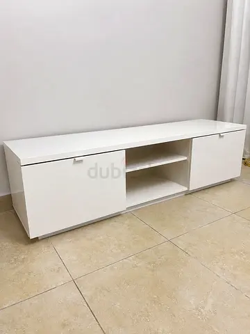 IKEA TV Stand Bench - High Gloss White 160cm x 42cm x 45cm