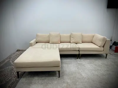 Brand new condition west elm beige color sofa