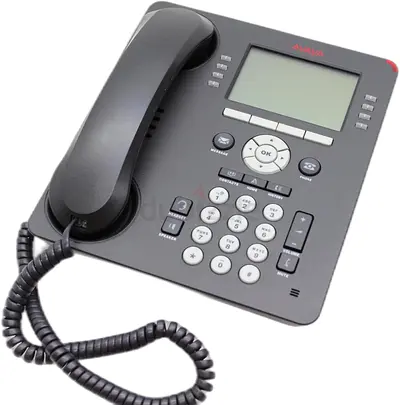 Avaya 700505424 9608G GRY Desk Phone, Black