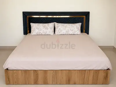 King Size Hydraulic Storage Bed with Upholstered Headboard | Negotiable