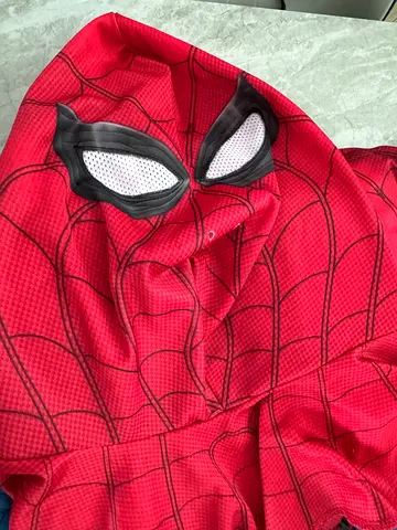 Red Spider-Man Kids Hoodie Costume Top - Size fit for 8-10 years