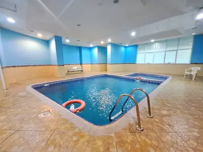 Luxury 2bhk 2bathroom gym pool maintenance parking free 55k rent 6cheque payment only for family building