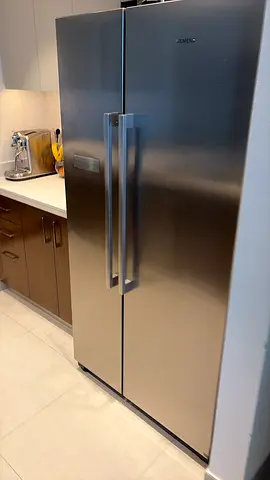 Siemens Side-by-Side Stainless Steel Refrigerator - Good Condition