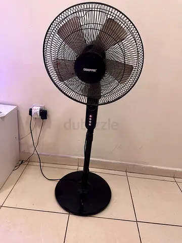Geepas Black Pedestal Fan - Good Working Condition