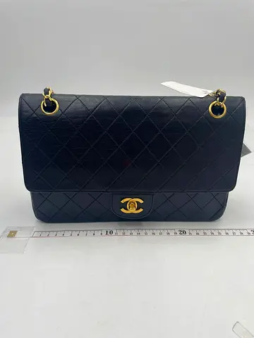 Chanel Classic Quilted Black Leather- Double Flap