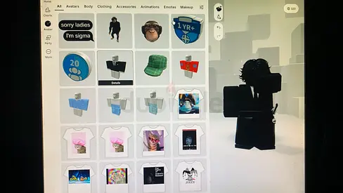 Roblox account with avatar items (more than 416 things to wear)