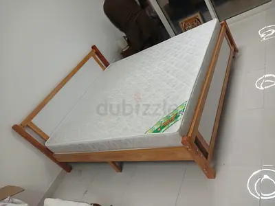 Brand new King size Solid wood Family bed with Mattress Available