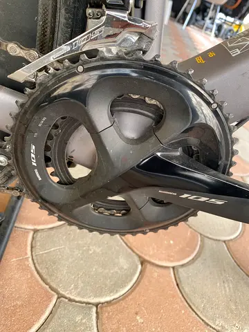 Shimano 105 Road Bike Crankset (Used) - Paradus , full carbon including wheels 50/34 Compact