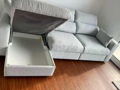 Ikea Eskelstuna L shape sofa bed Gray