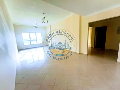 Spacious 2BHK with 2 full washrooms adjacent to the road ,open view window, central AC in muwaileh