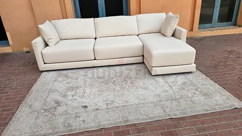 L shape Cratebarrel sectional sofa