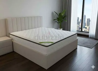 Queen Size Bed Frame with Mattress - Good Condition